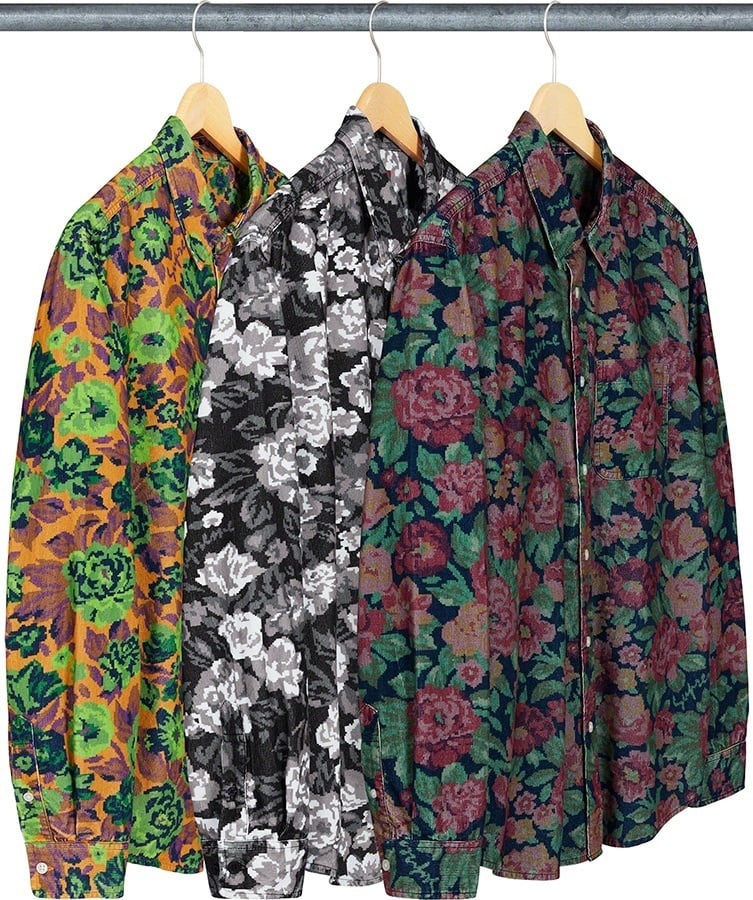Digi Floral Corduroy Shirt